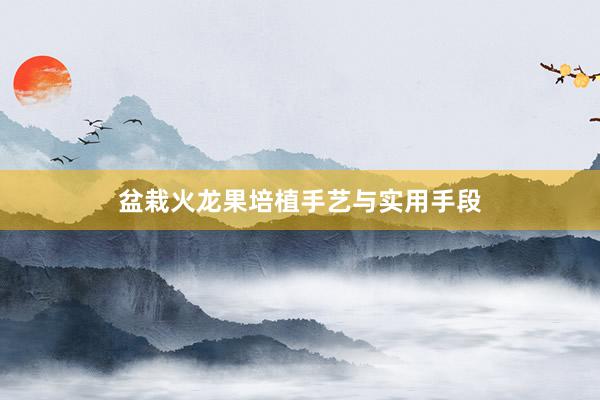 盆栽火龙果培植手艺与实用手段